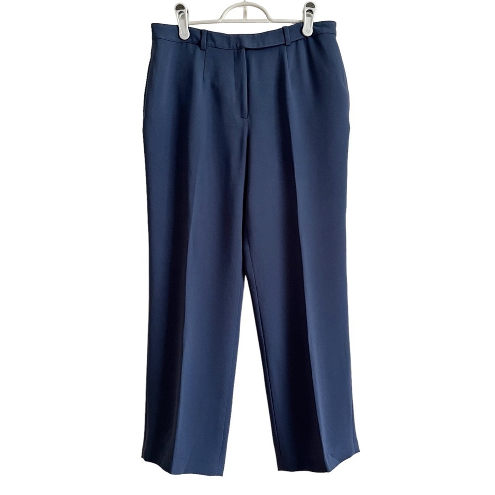 Guy Laroche Paris High Waisted Ankle Cropped Trouser Pants